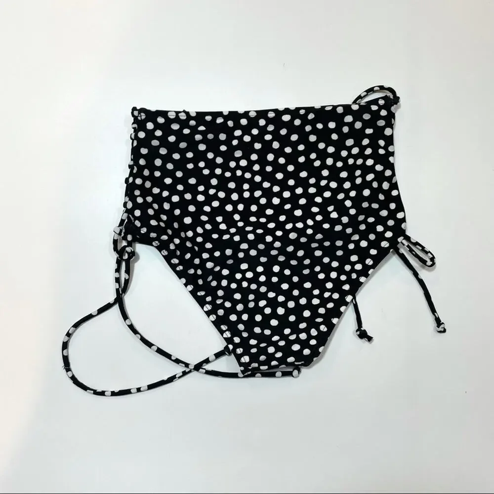 California Waves Lace-up High-Waist Swim Bottom